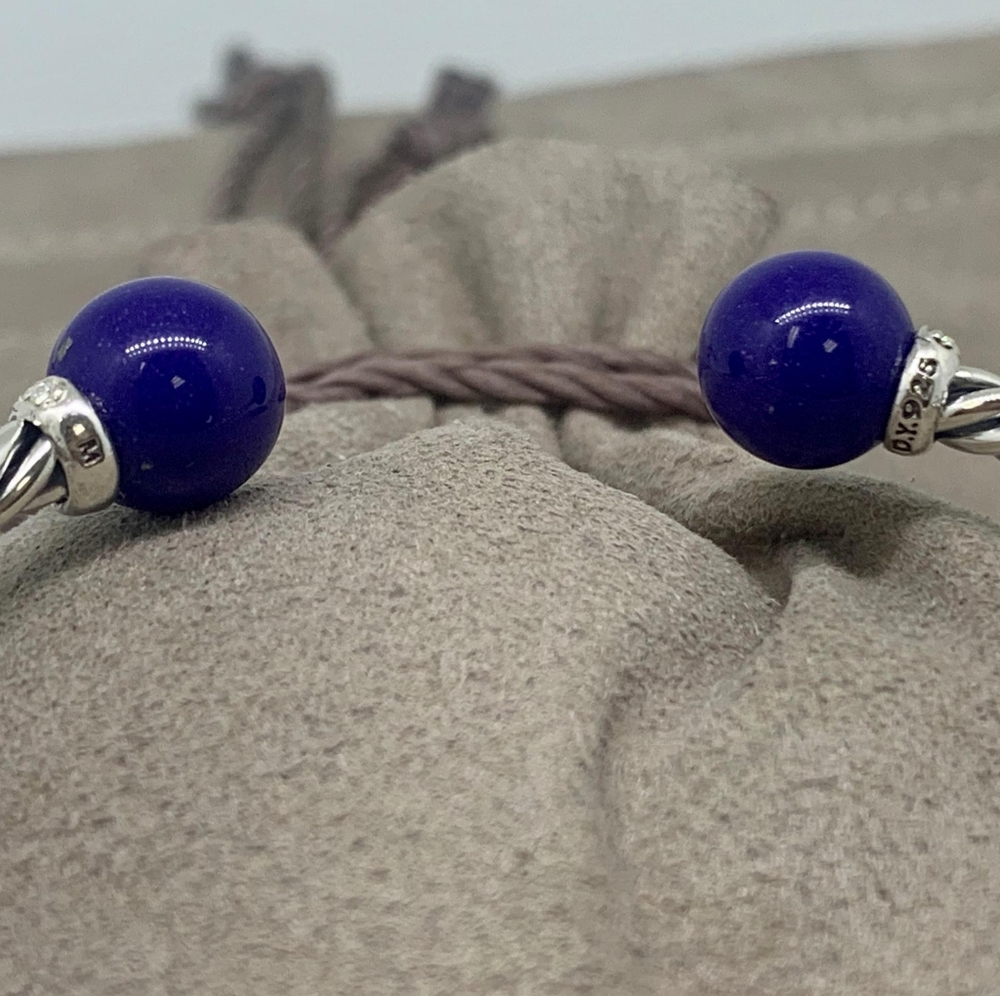 David Yurman Solari Bracelet Lapis Lazuli Diamonds - Picture 3 of 4